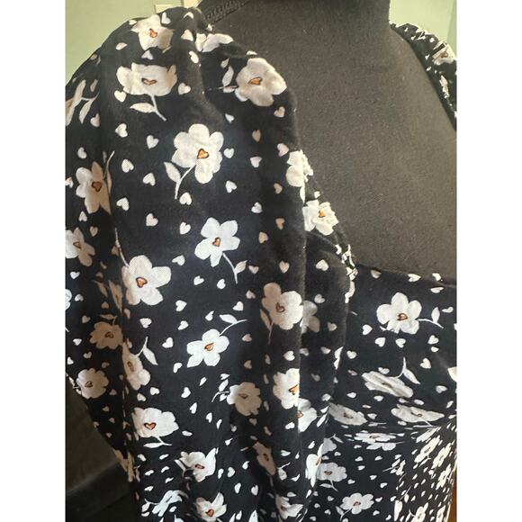 ASOS Design Puff Sleeve Ruched Bust Midi Split Dress – Women’s Elegant Style - Picture 8 of 12